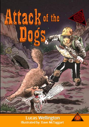 Picture of Attack of the Dogs book cover in the Kaos World Chronicles