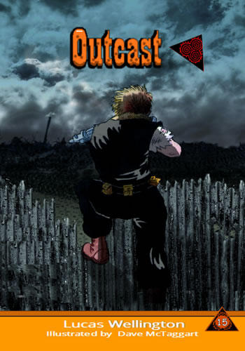 Picture of Outcast book cover in the Kaos World Chronicles