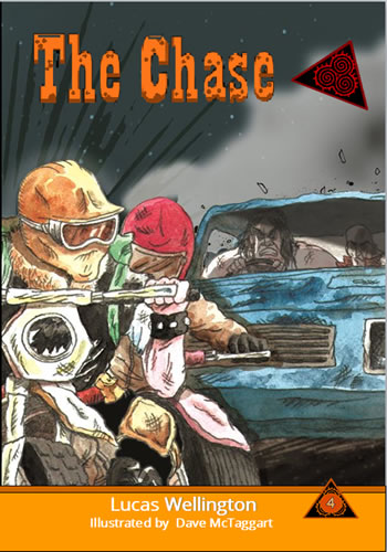 Picture of The Chase book cover in the Kaos World Chronicles